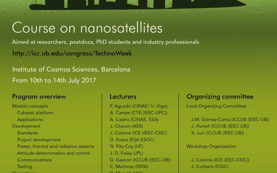 Second Barcelona Techno Week – Course on nanosatellites [NOT TRANSLATED]