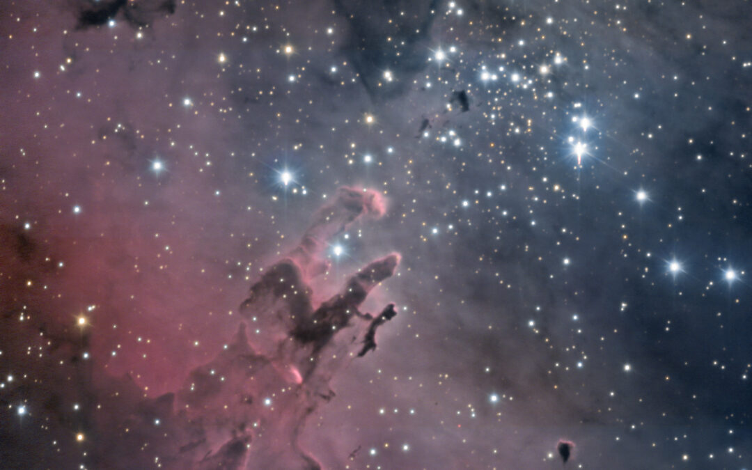 The Pillars of Creation, picture of June of the Observatori Astronòmic del Montsec