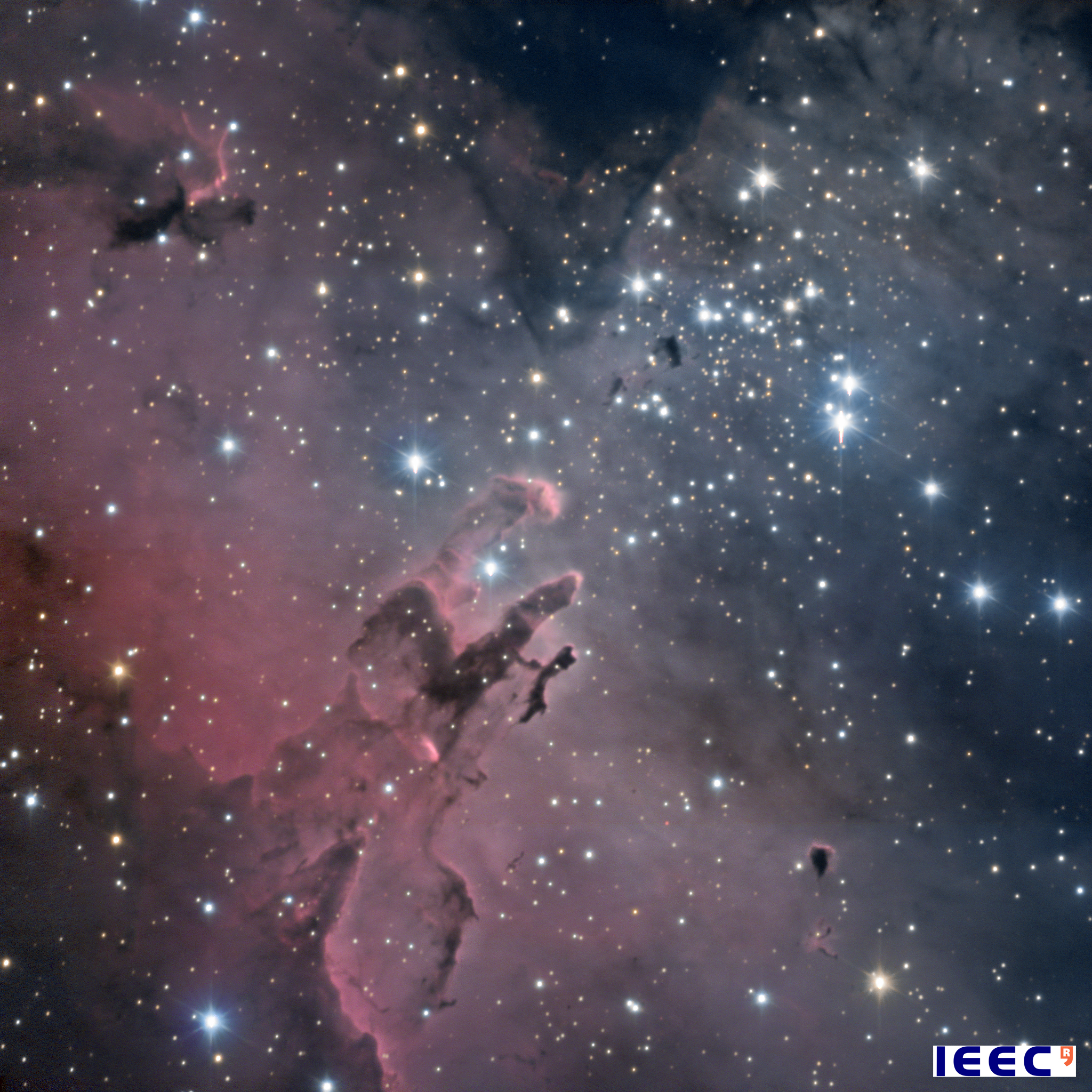 The Pillars of Creation, picture of June of the Observatori Astronòmic del Montsec