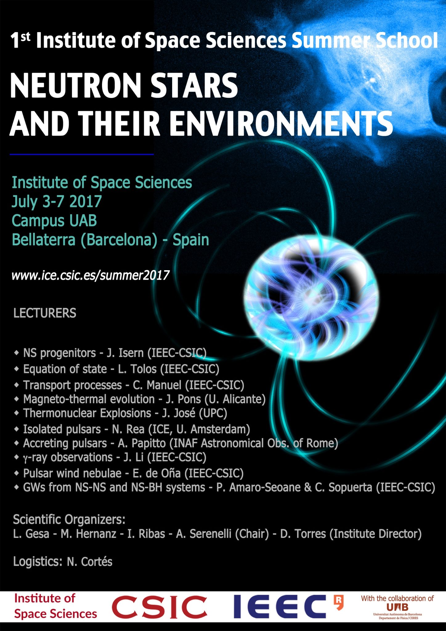 1st Institute of Space Sciences Summer School: Neutron Stars And Their Environments