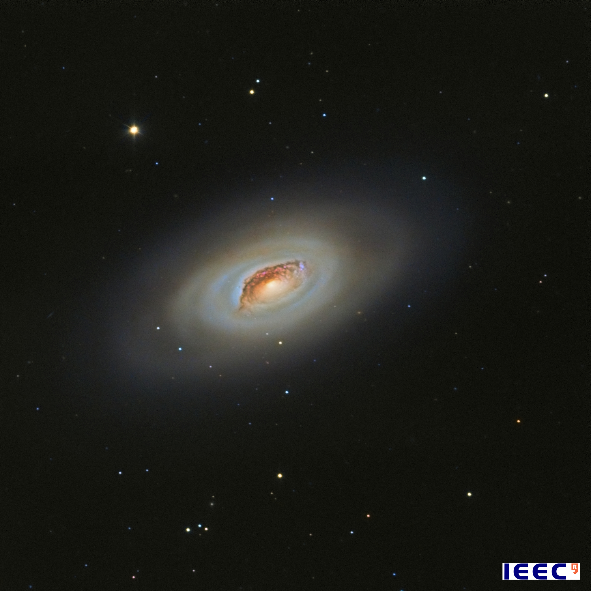 M64: The Black Eye Galaxy, picture of April of the Observatori Astronòmic del Montsec