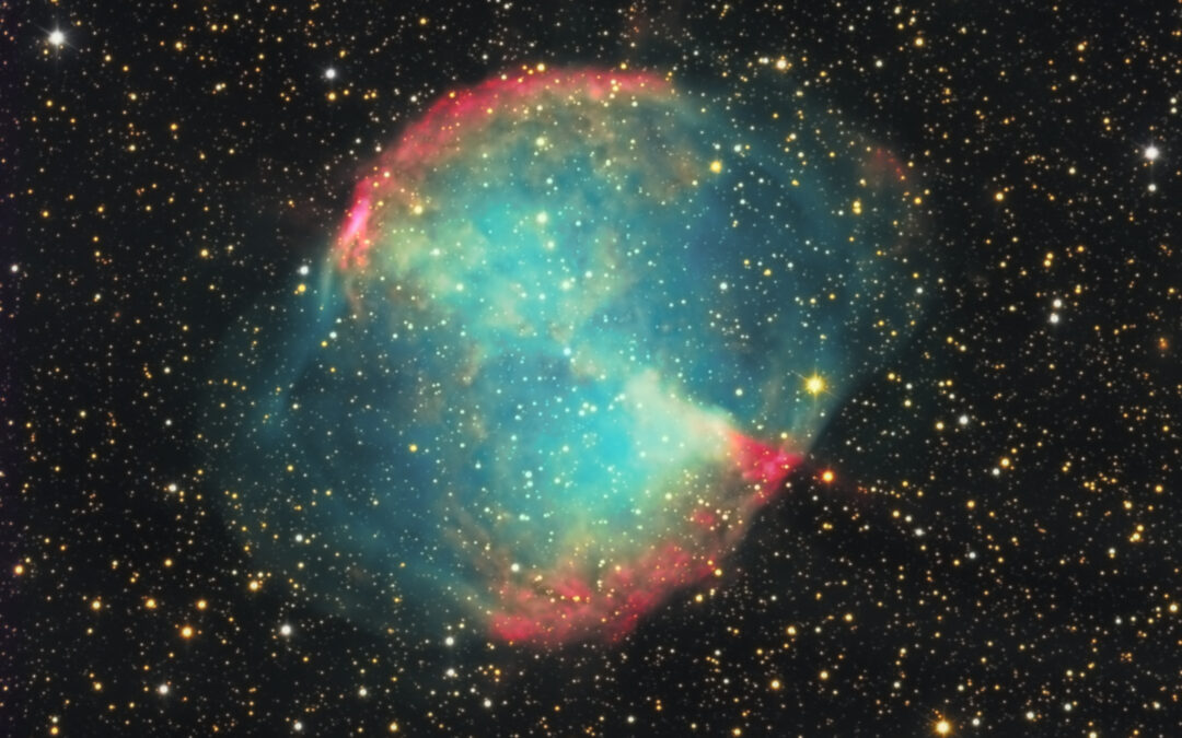 Dummbell nebula, picture of August of the Observatori Asrtronòmic del Montsec [NOT TRANSLATED]