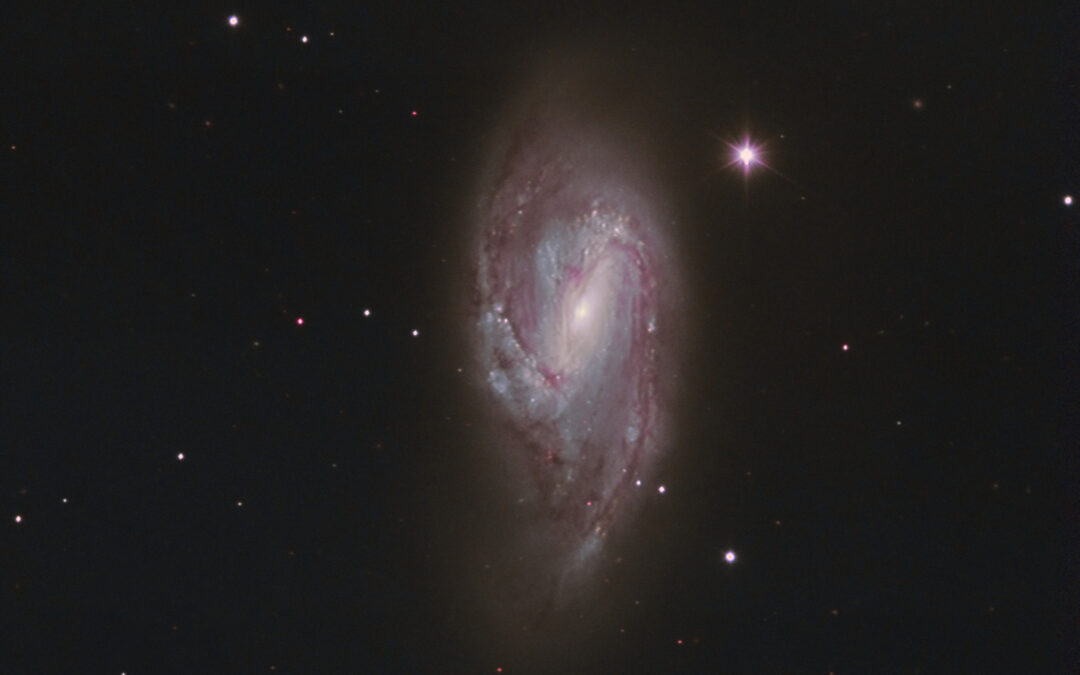 The M66 galaxy picture of May of the Observatori Astronòmic del Montsec