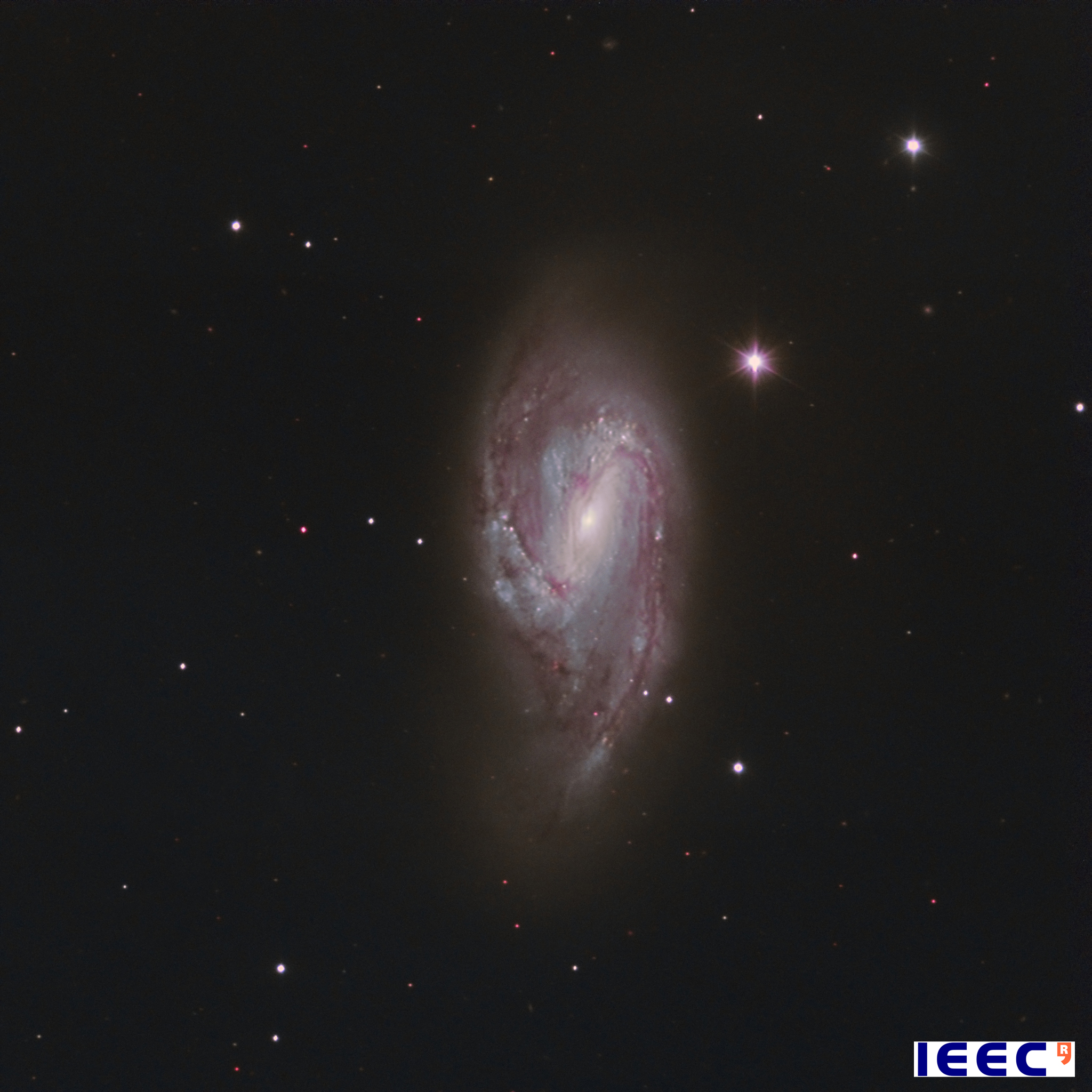 The M66 galaxy picture of May of the Observatori Astronòmic del Montsec