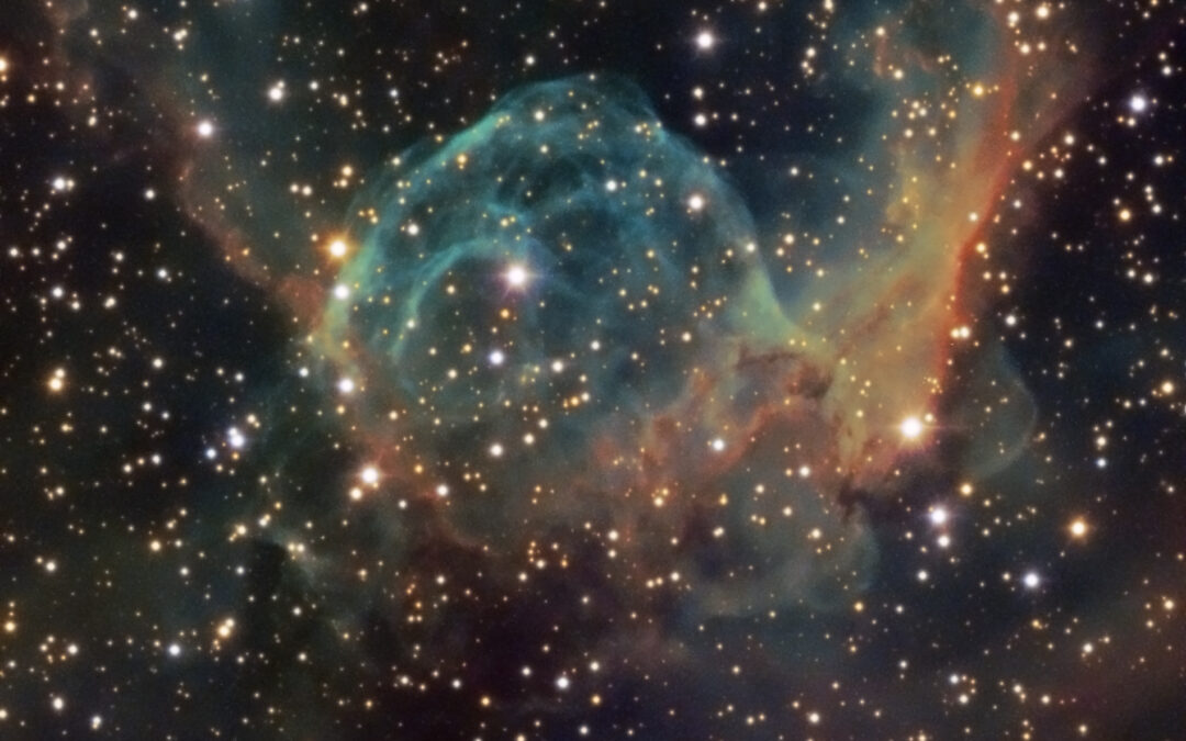 Thor’s helmet nebula, picture of February of the Observatori Astronòmic del Montsec