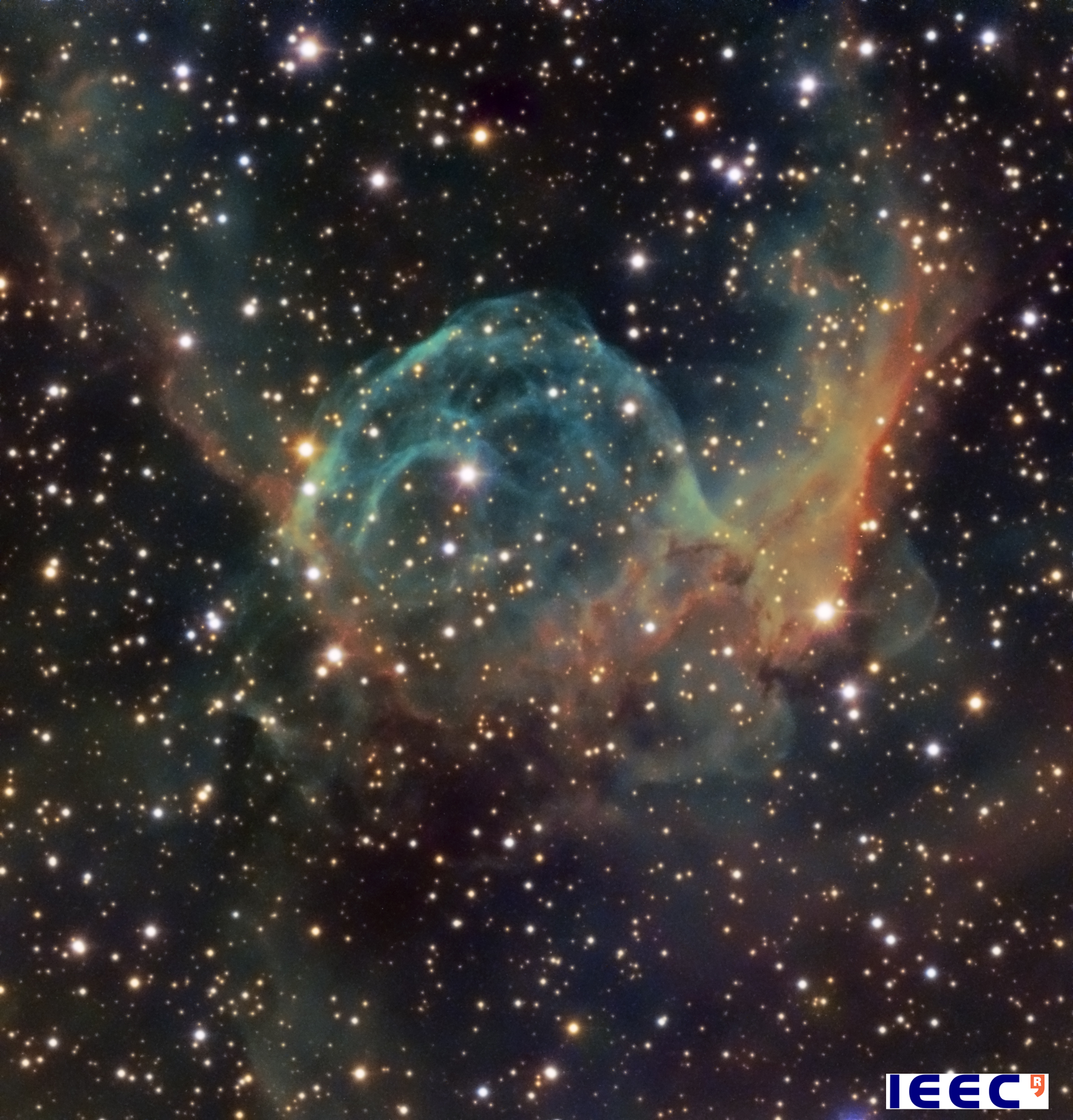 Thor’s helmet nebula, picture of February of the Observatori Astronòmic del Montsec