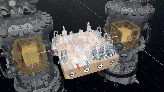 LISA Pathfinder releases successfully test masses which are already in free fall inside the spacecraft