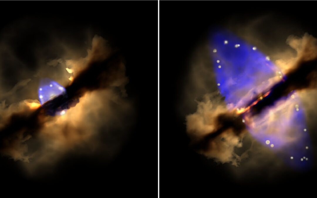 Observed the formation of a stellar jet in real time [NOT TRANSLATED]