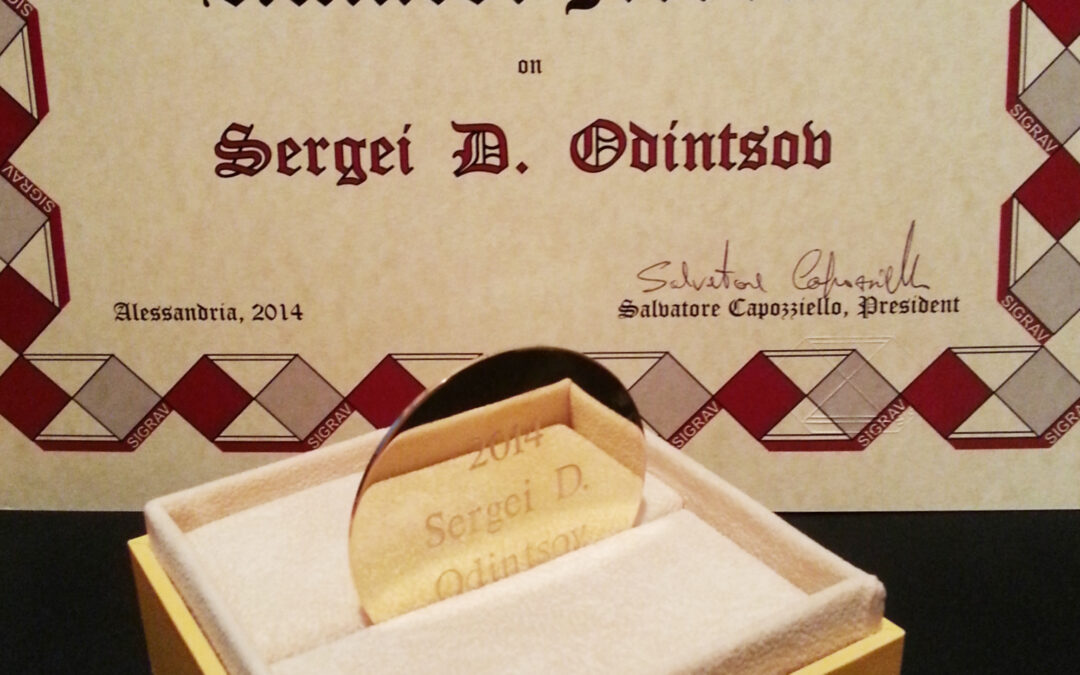 Delivery of the Amaldi Medal to Sergei Odintsov