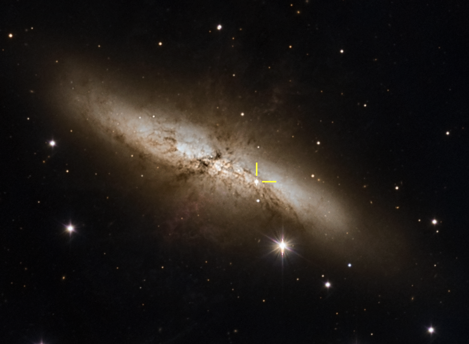 The TJO observed the supernova SN2014J in M82