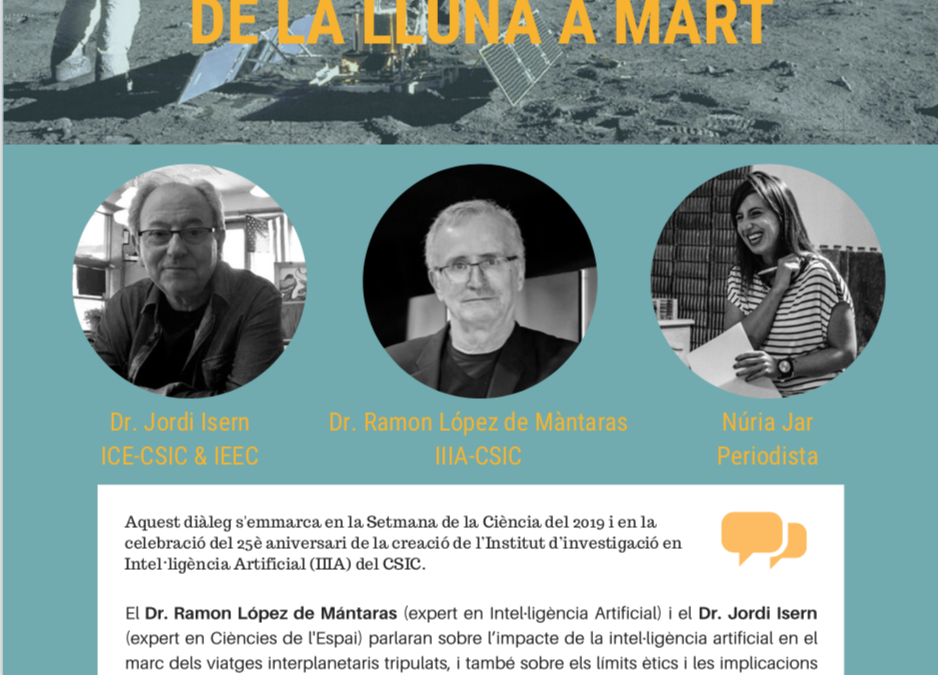 Los límites de la IA en los viajes espaciales: el IEEC pone sobre la mesa temas de reflexión dentro de la 24ª Semana de la Ciencia 2019