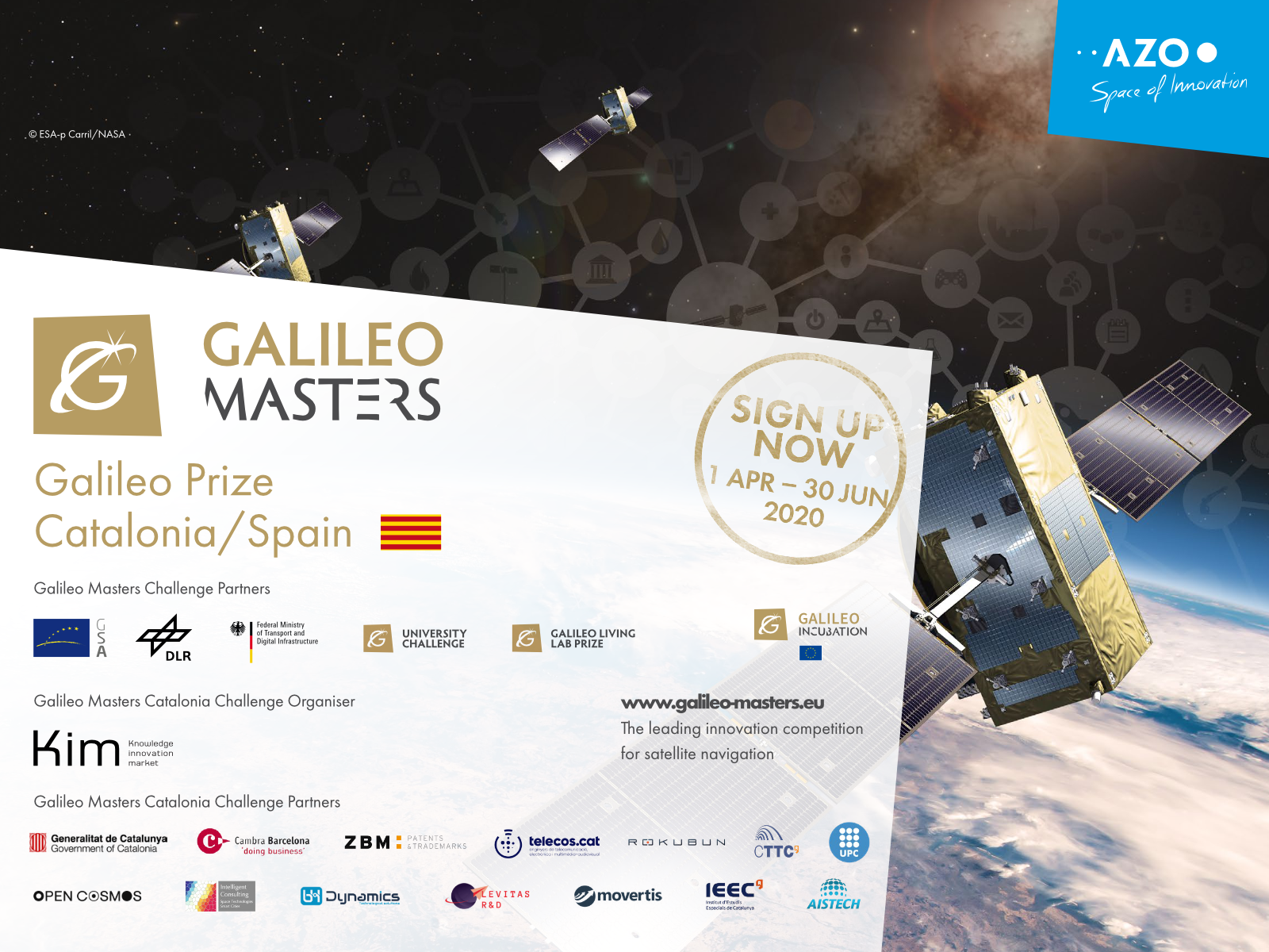 IEEC becomes a Galileo Masters 2020 regional partner providing technological mentoring