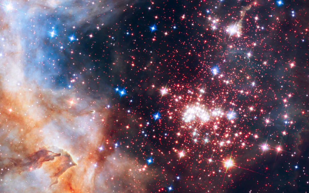 Hubble finds that “distance” from the brightest stars is key to preserving primordial discs