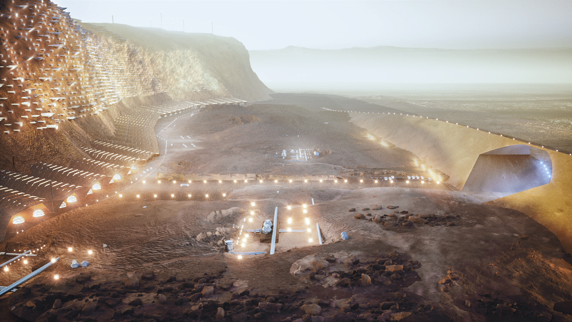 A technologically viable model for a Mars city, as imagined by a Catalan-led team