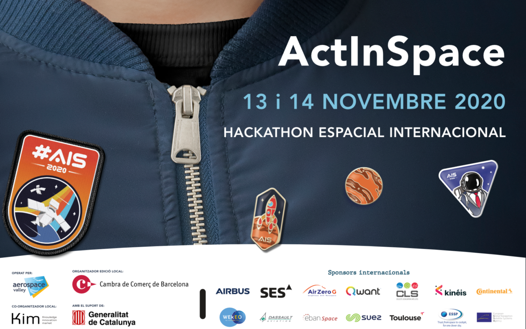 IEEC, partner of the hackathon Act in Space 2020 in the national edition organised by the Barcelona Chamber of Commerce