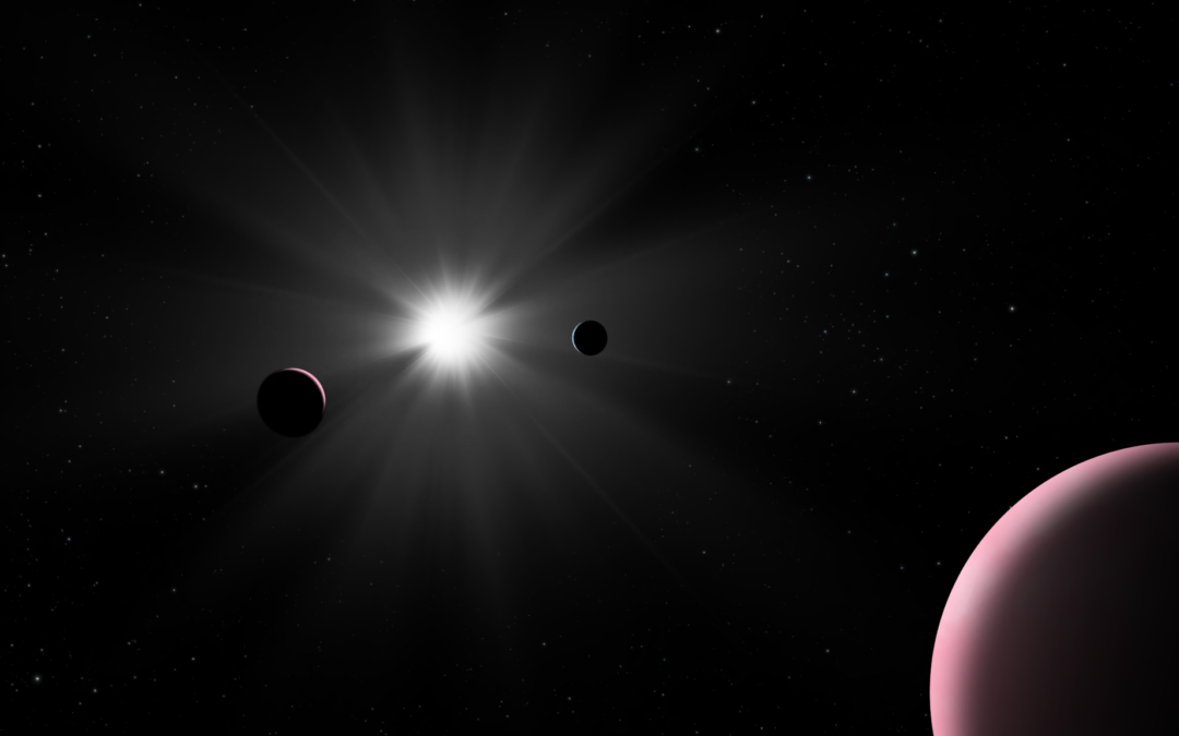 Exoplanet photobombs observations of its star system
