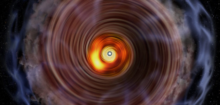 Una investigación confirma la influencia del campo magnético y la gravedad en la formación de estrellas de gran masa