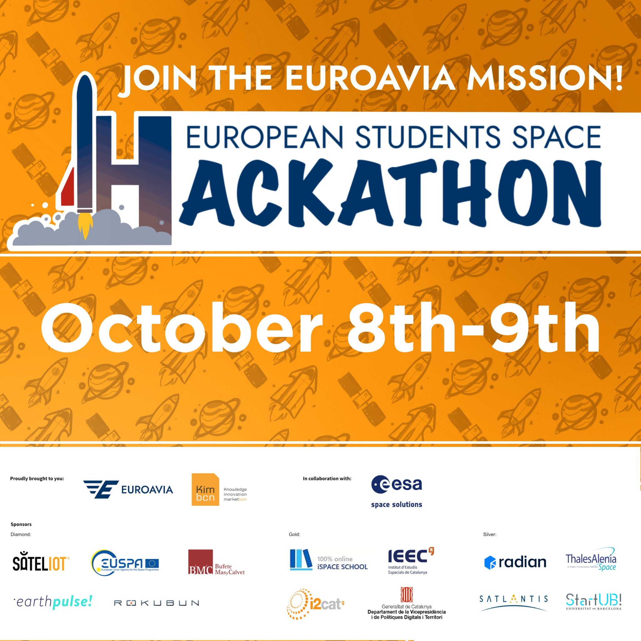 Participate in the international hackathon EUROAVIA Mission during the World Space Week