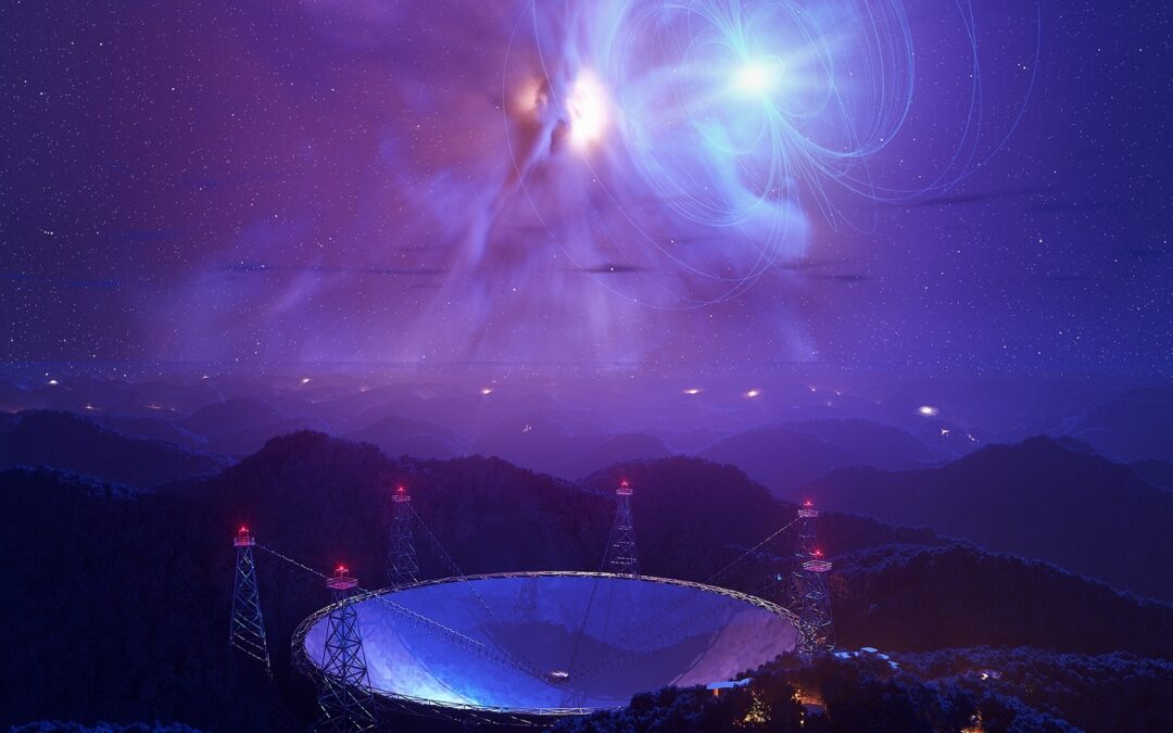 Detectades per primera vegada pulsacions en radiofreqüència d’un sistema estel·lar binari molt esquiu