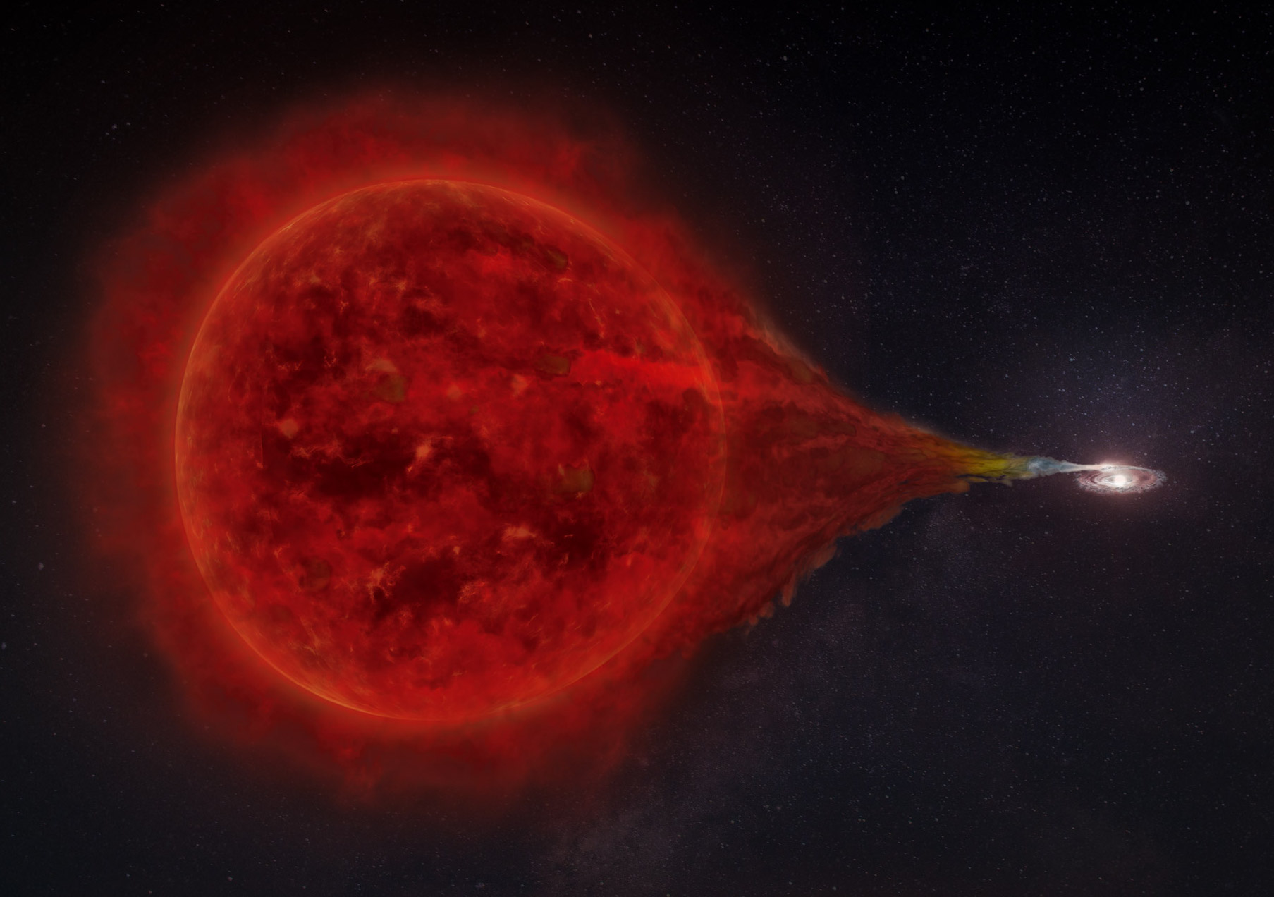 MAGIC detects the nuclear explosion of a 'vampire' star
