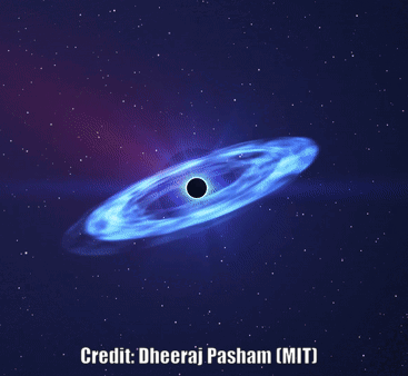 Es detecta un raig de partícules tan brillant com mil bilions de Sols procedent d’un forat negre