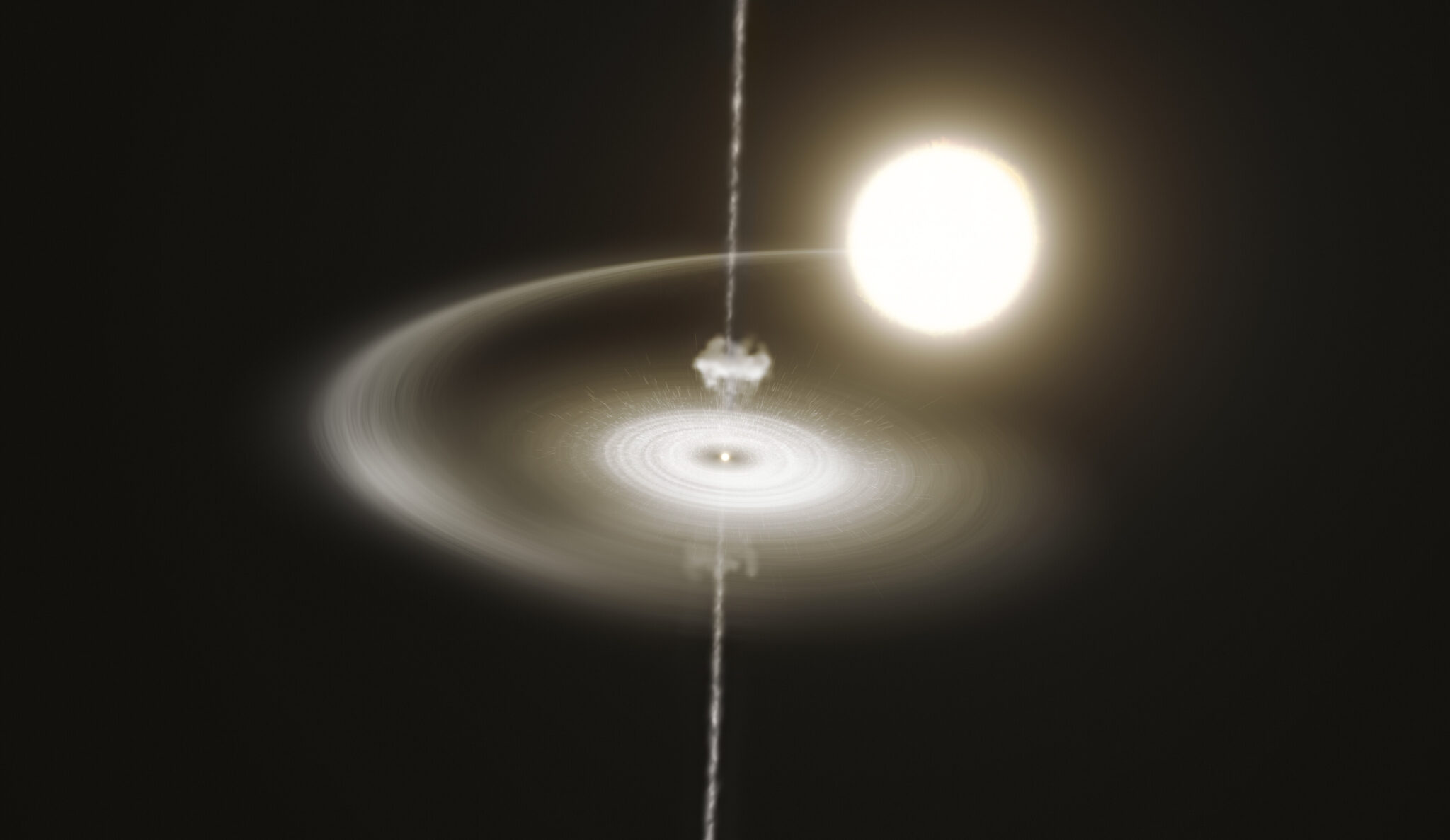 Artist’s impression of the pulsar PSR J1023+0038