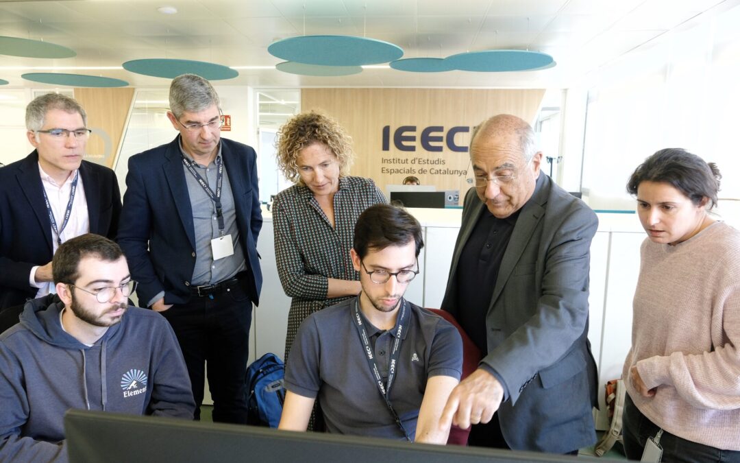 El conseller Nadal visita la nova seu de l’IEEC al Parc Mediterrani de la Tecnologia de Castelldefels