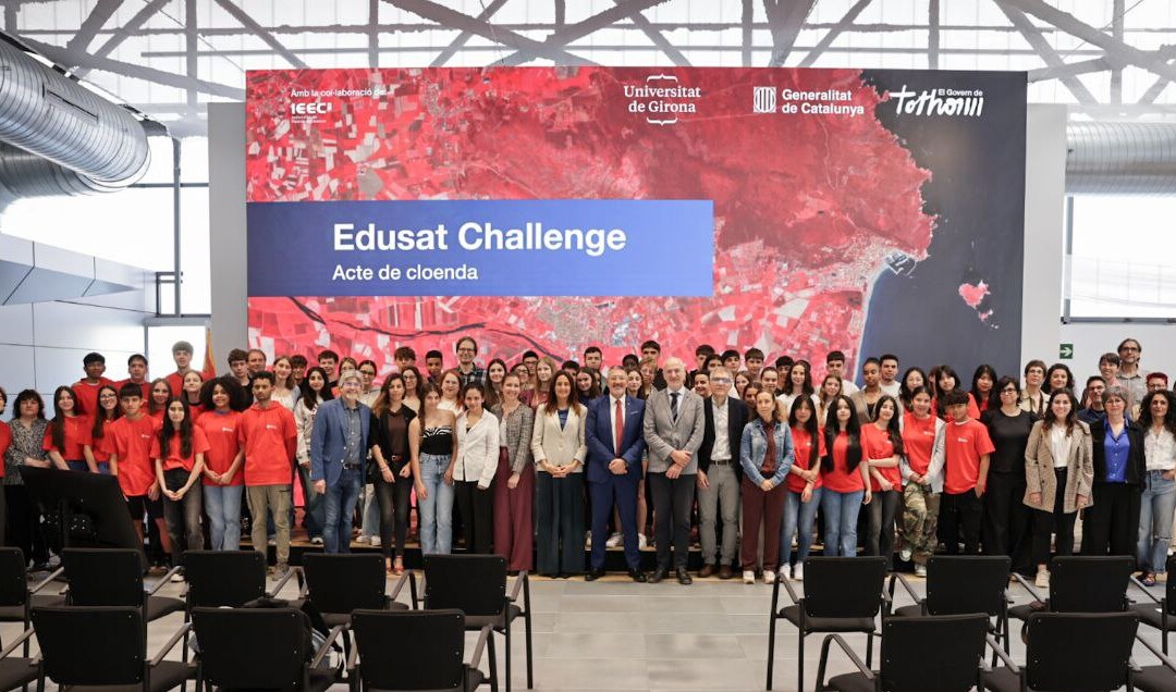 Més de 300 alumnes i 23 docents d’arreu de Catalunya completen amb èxit l’Edusat Challenge, el programa impulsat pel Govern per incentivar vocacions científiques i tecnològiques
