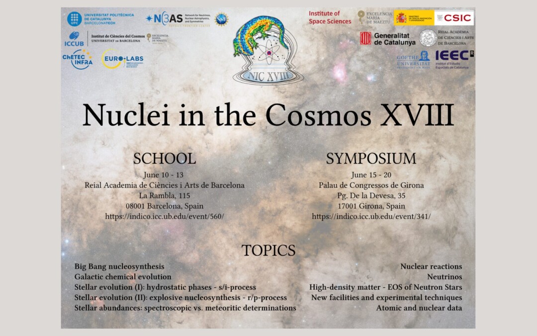 International Symposium on Nuclei in the Cosmos XVIII