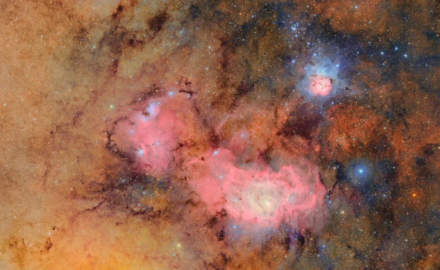 NSF-DOE Rubin Trifid and Lagoon Nebulas 10k-3ddf2de8