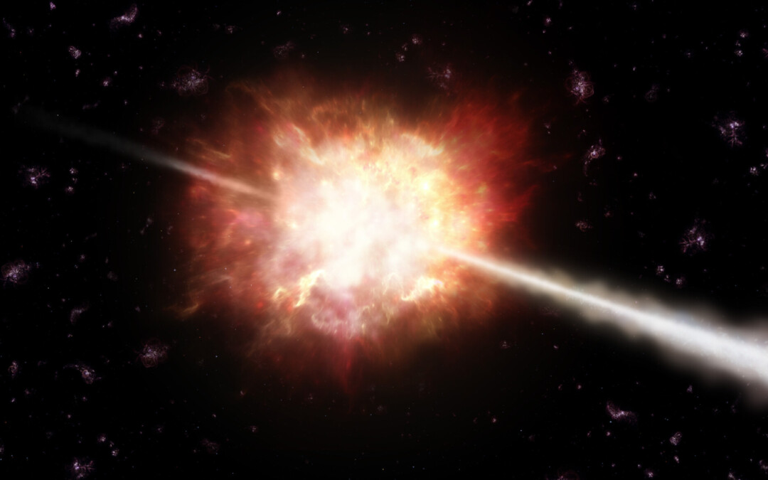 Una explosió de raigs gamma rècord ofereix noves pistes sobre els jets còsmics